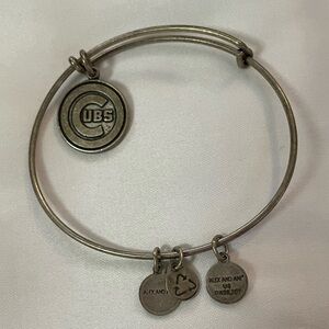 Alex and Ani Silver Tone Chicago Cubs MLB Charm Bracelet 2015